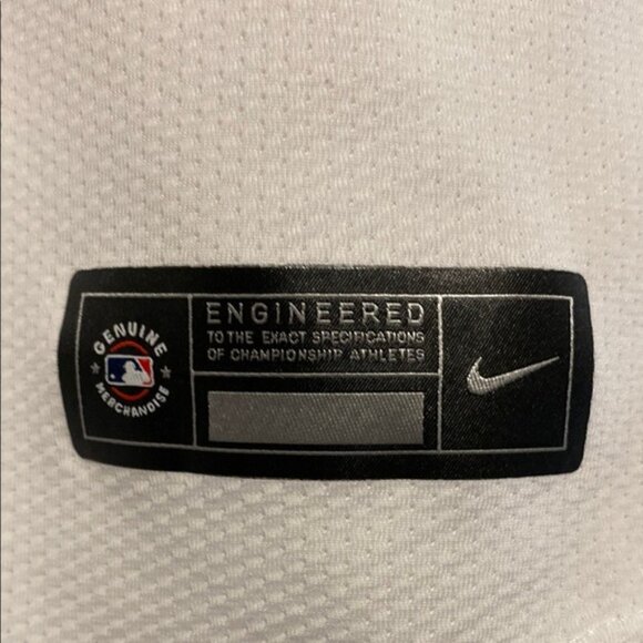 White Braves Baseball Jersey Harris Il. - Picture 6 of 9